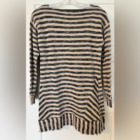 Soft Surroundings Womens‎ Marina Nautical Stripe Tunic Pullover Sweater - Picture 1 of 7